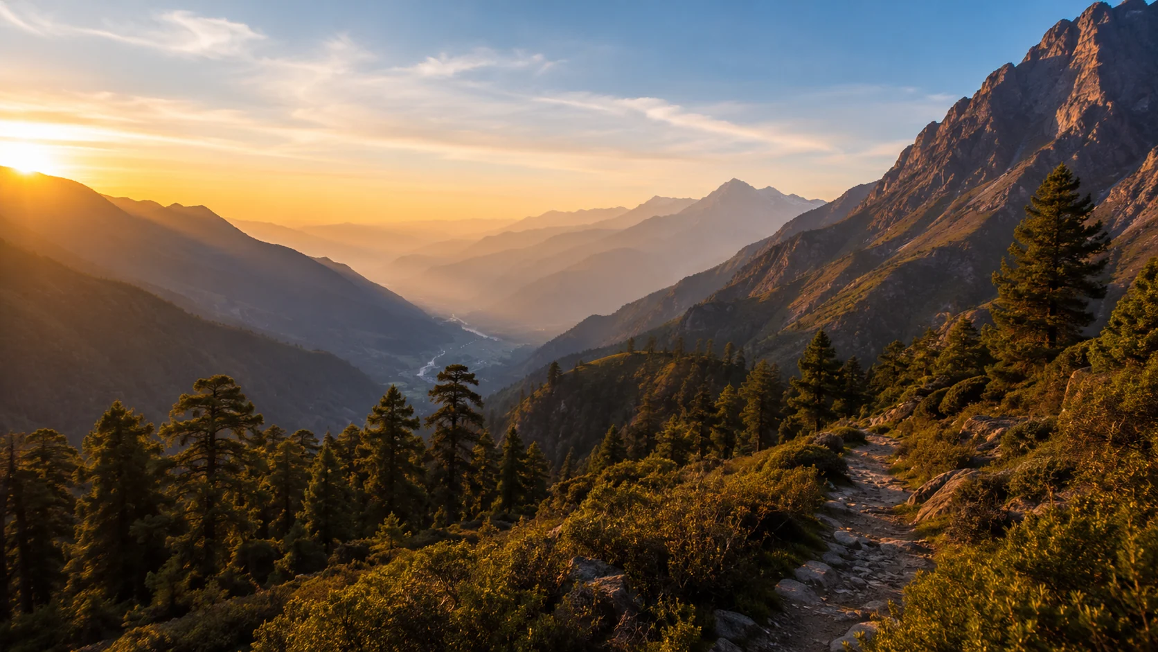 Mountain landscape representing Pahad Calling